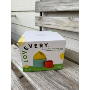 Lovevery Nesting Felt Baskets Toddler Montessori Toy Teal Yellow Red 13 Months+